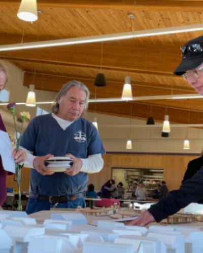 Onondaga elders have lunch together and discuss plans